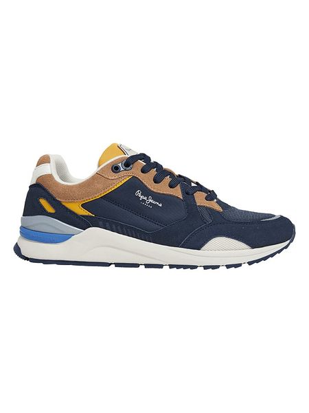 Pepe Jeans FOOTWEAR Sneakersy "X20 Rise" w kolorze granatowo-jasnobrązowym rozmiar: 42. Brązowe buty sportowe casual Pepe Jeans FOOTWEAR, bez wzorów, z jeansu, bez zapięcia. Za 179.22 zł.