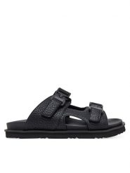 Guess Klapki FMJBAH ELE03 Czarny. Czarne klapki Guess, ze skóry. Za 229.99 zł.